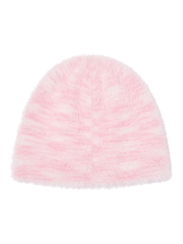 Шапка KIRSH с мохером и металлическим логотипом [Розовый]