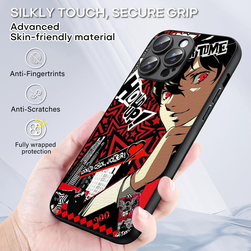 Personal hot game 5 poster pattern Phone Case For iPhone 16 15 14 13 12 11 Plus Pro Max Limited Black hard case Sheepskin