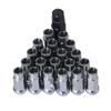 20pcs M12x1.25 Metal Wheel Lug Nuts Universal Car Accessories Replacement for Mitsubishi Silver