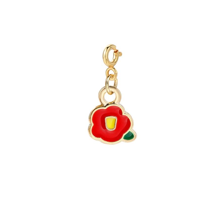 Multicolor Flower Pendant Charm For Women Romantic Party Spring Fashion Jewelry Handmade DIY Making Accessories Wholesale