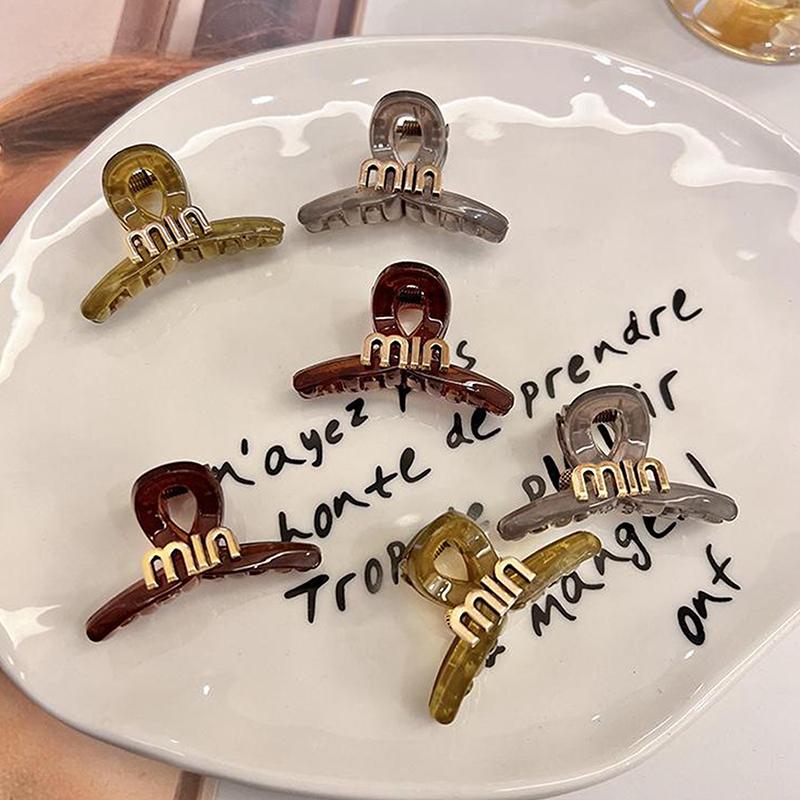 2 шт., маленькие милые заколки для волос с буквами для женщин и девочек, мини-зажимы для волос, заколки-когти, заколки в виде краба, корейские аксессуары для волос