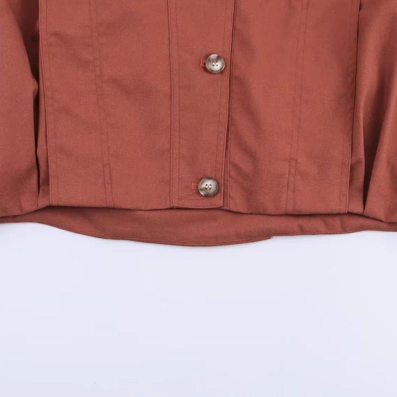 Araltay New Arrival Fashion Style Women's Clothing Fashion All-Match Linen Blend Pilot Jacket Outwear 8332586