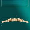 Массажер для фасций тела Нескользящая ручка Деревянная рифленая шестерня Руки Ноги Бедра Ягодицы Гладкий роликовый массажер для расслабления спины