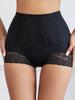 Lace High Waist Tummy Control Boyshorts Boxer Briefs for Women Soft Shorts Panties Shapewear Underwear