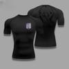 Comfortable Fitness T-shirt for Men of The Rose Graphic Breathable Slim Fit Top Summer Gym Jogging Training Elastic Fitness