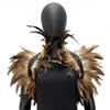 Punk Feather Shawl Natural Feather Fake Collar Luxury Feather Shoulder Cape  Cosplay