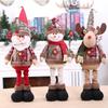 Santa Claus Christmas Ornaments Tree Decor Elk Snowman Plush Christmas Doll Home Decorations Kids Gift