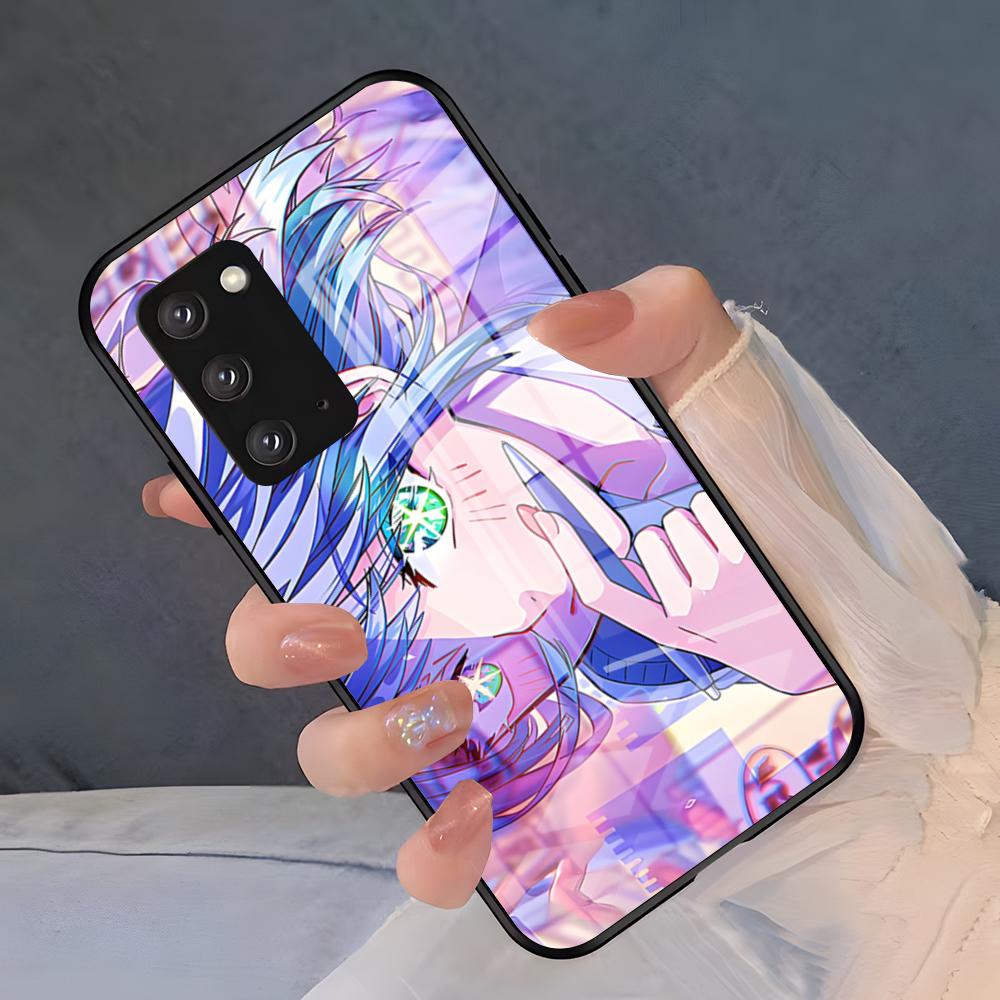 Чехол для телефона Oshi No Ko из аниме для Samsung S26 S25 Plus S20 S20 Plus S22 Ultra S23 FE S21 Plus S21 Ultra Стеклянная крышка