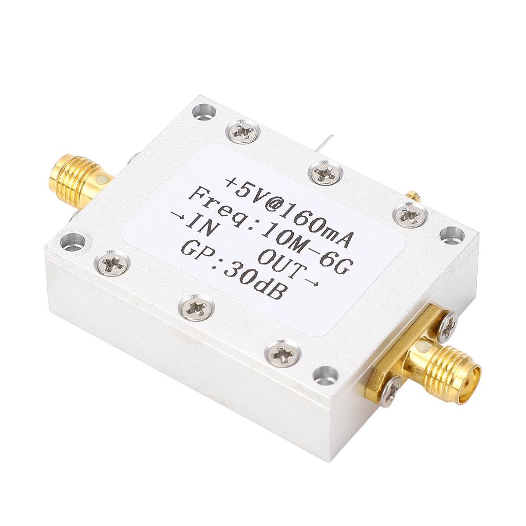Модуль усилителя высокой плоскостности 5 В 160 мА 10 МГц–6 ГГц Широкополосный 30 дБ LNA Малошумящий усилитель с SM