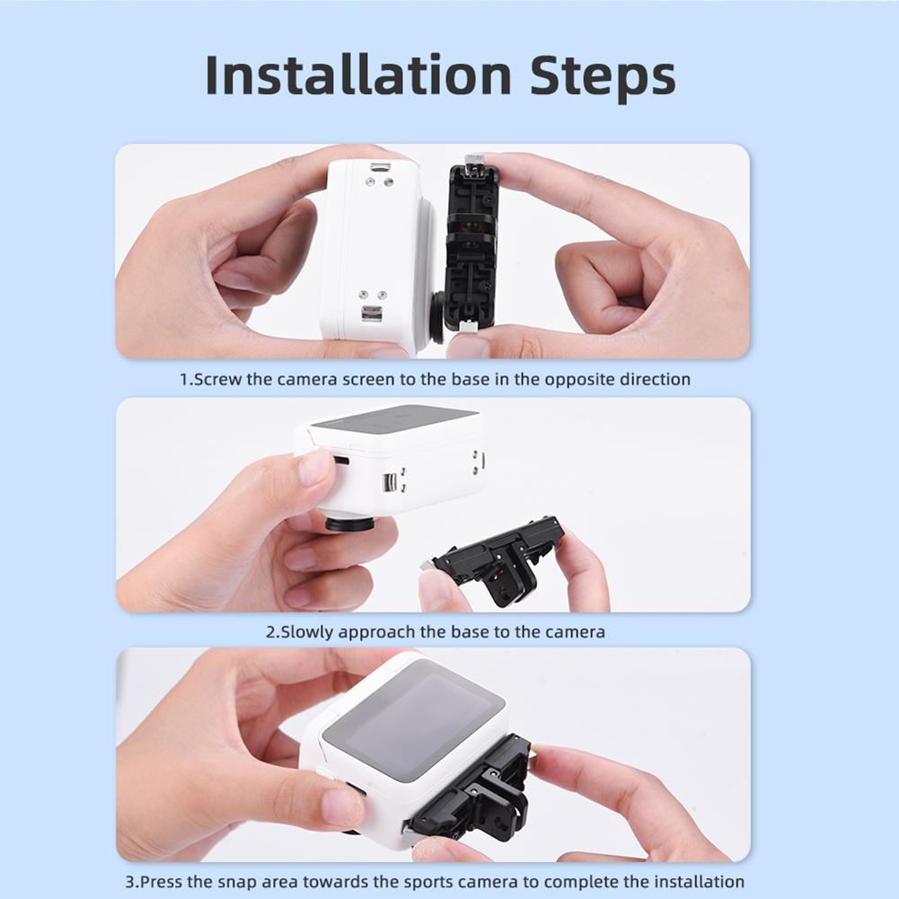 For Insta360 Go 3/3S Magnetic Quick Release Base Aluminum Alloy Camera Expansion Adapter Bracket For Insta 360 Go 3/3Accessories