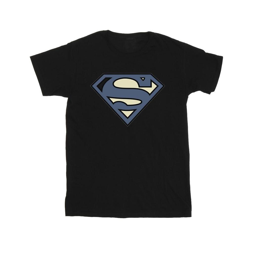 DC Comics Mens Superman Indigo Blue Logo T-Shirt