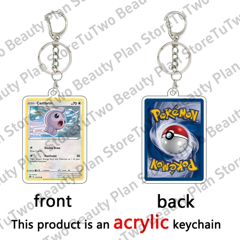 Anime Cartoon Venusaur Bulbasaur Charizard Mewtwo Pocket Monsters Acrylic Keychain Accessories Pendant Key Ring Charm Gifts Toys