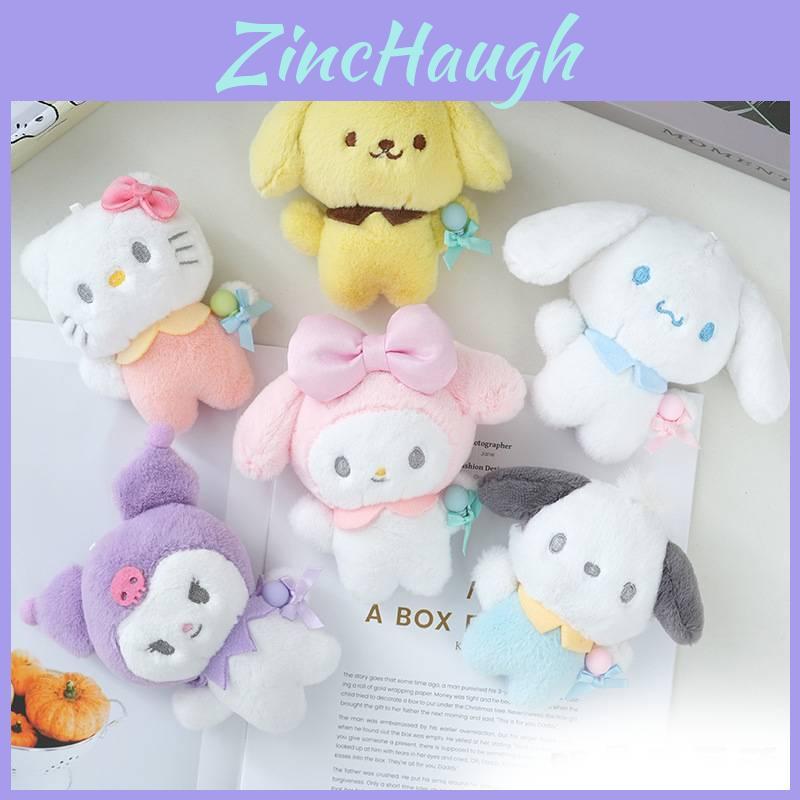 Adorable Lollipop Series Plush Keychain Cinnamoroll Kuromi Melody Plush Toy