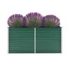 VidaXL Raised Garden Bed Galvanized Steel 160x40x77 Cm Green
