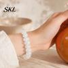Wrist Accessory Bead Bracelet for Women, Colorful Acrylic Beads Elastic Adults Stretch Bracelet, Boho Summer Beach Vacation Jewelry Female