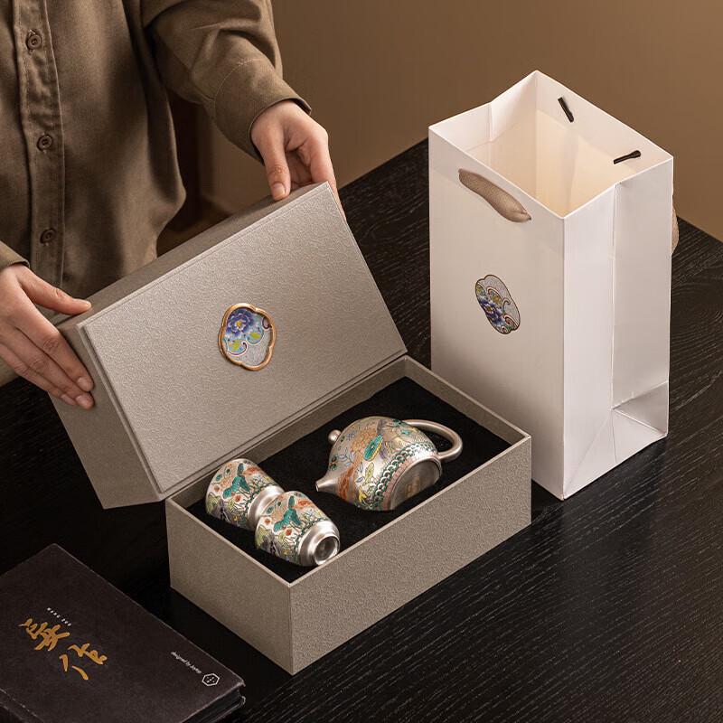 Tea Ritual Gilded Silver Teapot Set