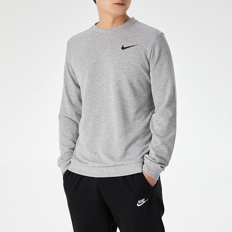 Nike Sweatshirts Men's Gray Crew Neck Moderate CU6796-063