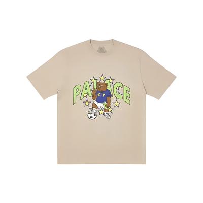 Palace Футболка Euro Mushroom Series с принтом медведя, короткий рукав, унисекс, топы цвета хаки P21TS145
