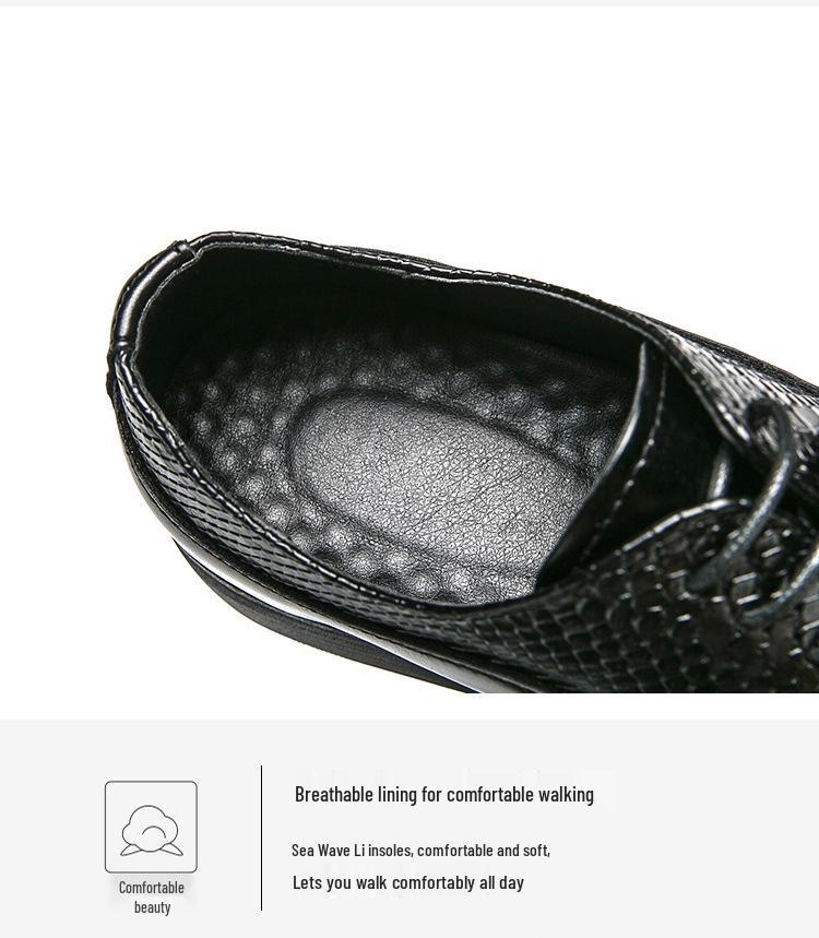 Мужские британские лоферы в стиле пэчворк - Большой размер, цветочная кожа, формальные повседневные туфли