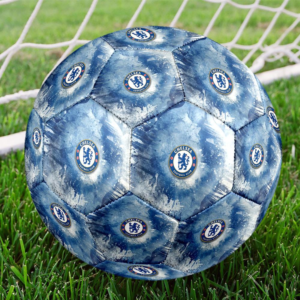 Футбольный мяч Chelsea FC CLUBSoccer Ball Цветной Для всех возрастов Машинная строчка ПВХ Готов к соревнованиям Прочный Высокий отскок