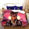 Juice Wrld 3D Комплект постельного белья Печатный комплект пододеяльника с наволочками Домашний текстиль Односпальный Двуспальный Полуторный Полный Евро-размер Кинг-сайз Постельные принадлежности