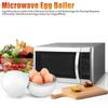 Microwave Egg Steamer Boiler Cooker 4 Eggs Capacity Easy Quick 5 Minutes Hard or Soft Boiled Kitchen Cooking Tools