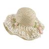 Wide Brim Straw Hat Tulip Sunscreen Hat Fashion Sunshade Hat  Summer