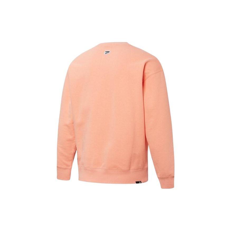 Puma Downtown Graphic Crew Sweatshirt Men Sweatshirts Peach 533677-28