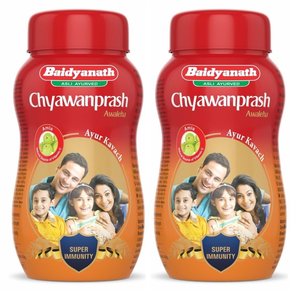 Baidyanath Asli Ayurved Chyawanprash Natural Immunity Booster For Strength And Vitality 450 G Each Pack Of 2