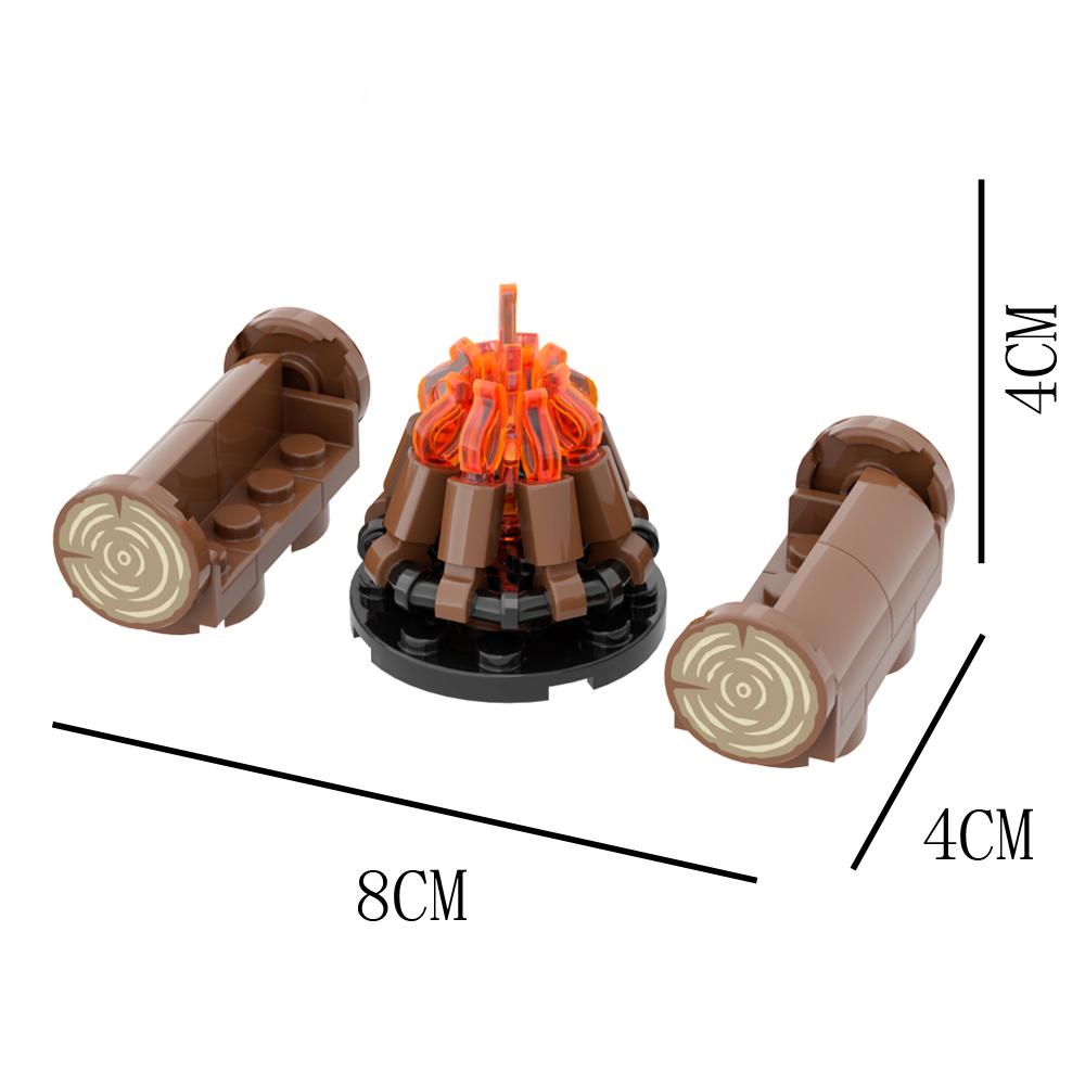 MOC Средневековая городская сцена Строительные блоки Доска объявлений Таверна Камин Костер Судейское место Вид улицы Кирпичная игрушка