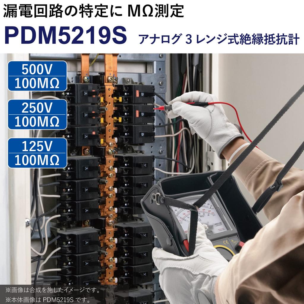 Sanwa Electric Instruments SANWA Аналоговый мегаомметр PDM5219S 500В/250В/125В