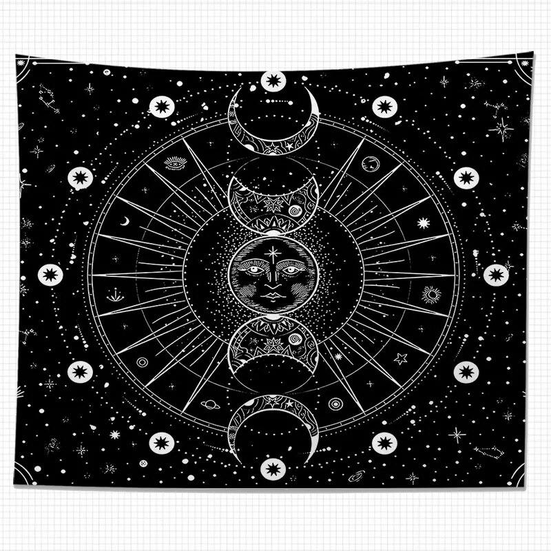 Гобелен Бог Солнца Искусство Тотем Украшения Дома Гостиная Висячий Фон Ткань