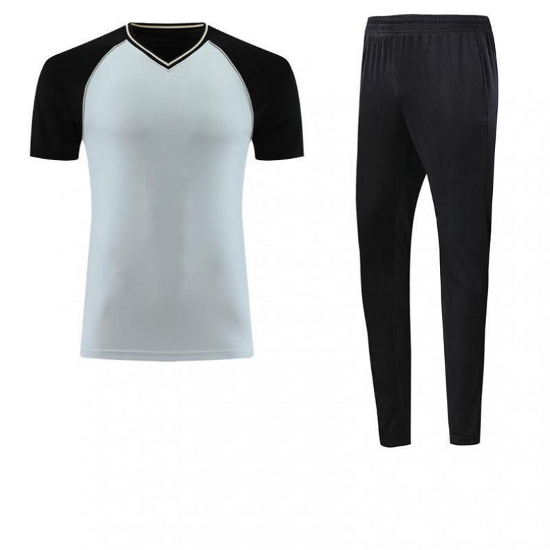 Mens Basketball Referee Uniform Short Sleeve V-Neck Top Shorts Pants Breathable Sweat-Absorbent Suit
