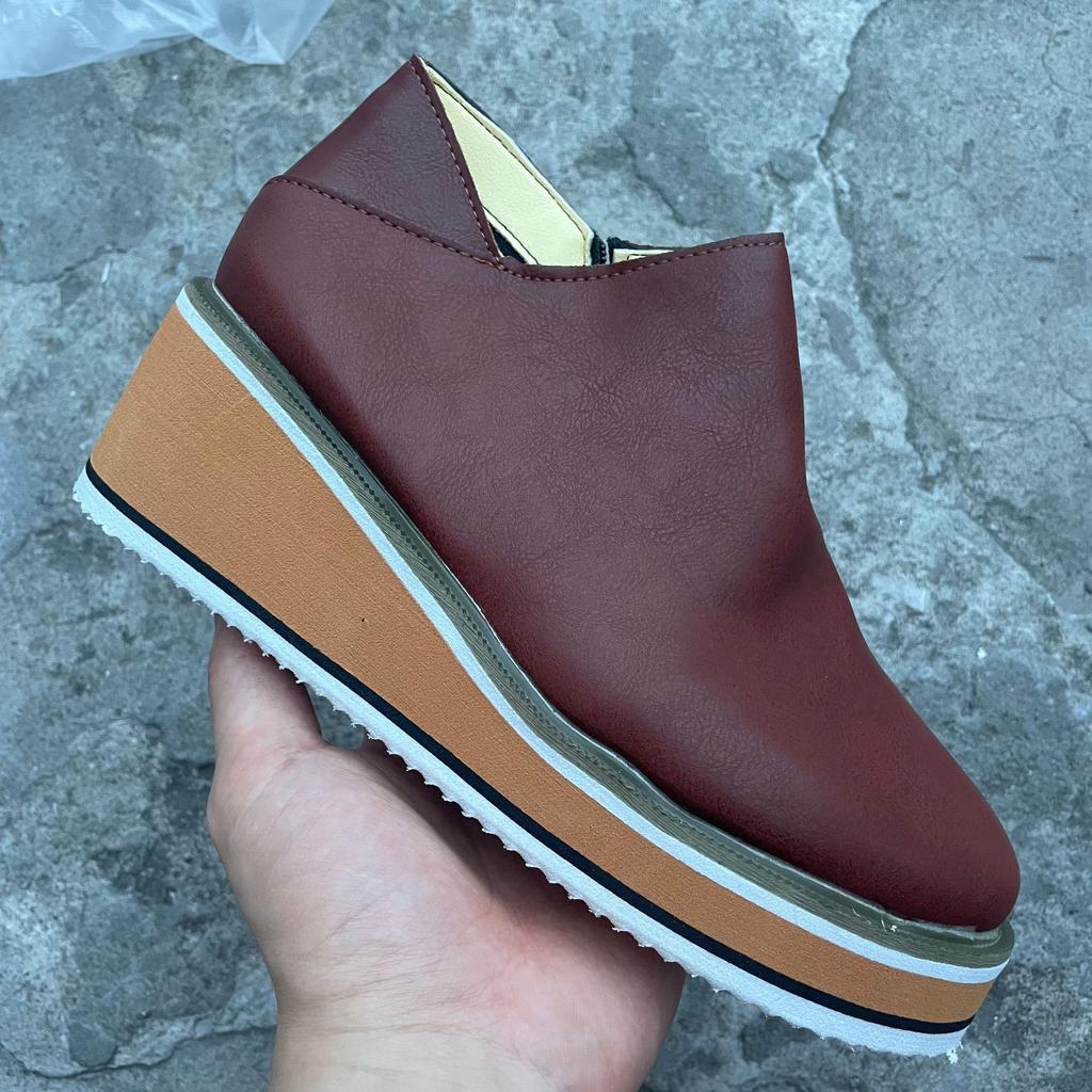 Женские модели Four Seasons, короткие ботинки с круглым носком, толстым дном, покатым каблуком, боковой молнией, повседневные ботинки на среднем каблуке