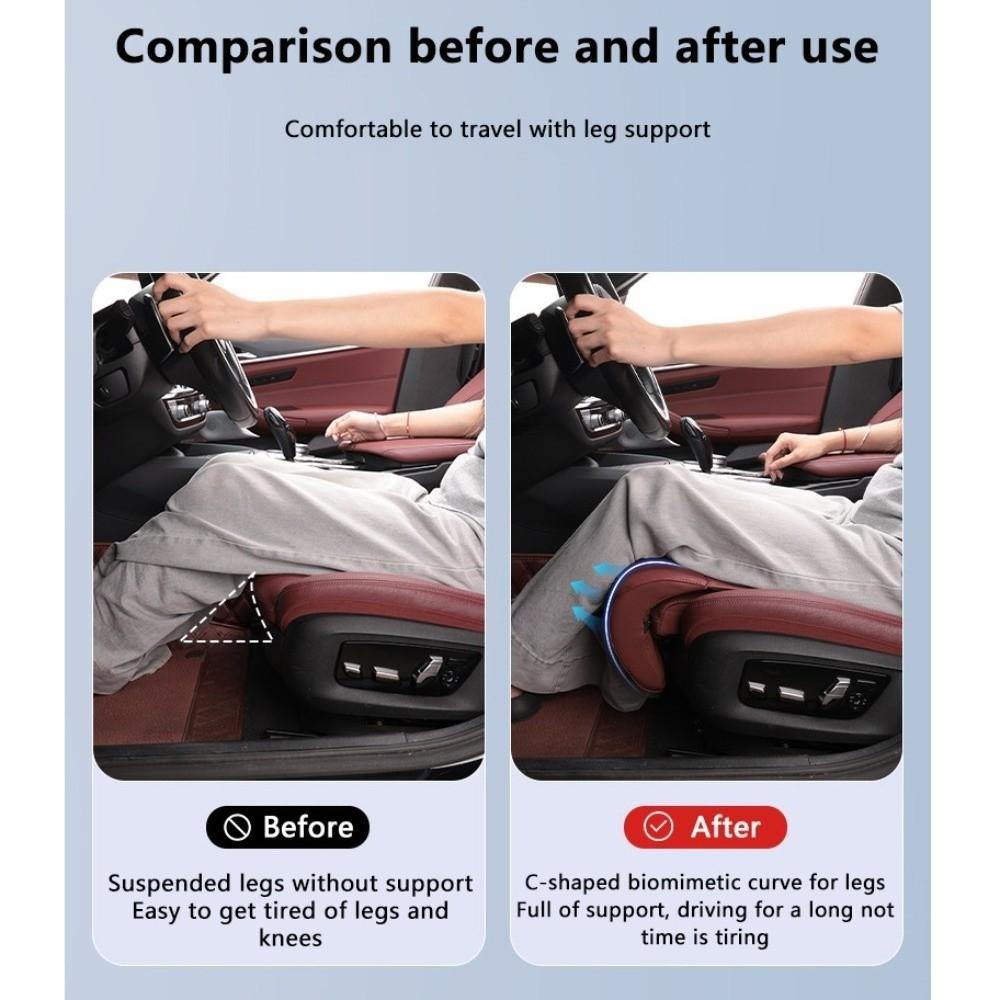 Leg Support Pads Auto Seat Extender Leg Cushion Universal Seat Padding Mat Cover  Travel