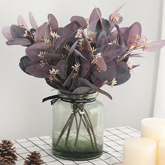 Элегантный портативный удобный яркий изысканный долговечный эвкалипт искусственные листья растения декор