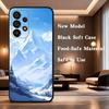 Snow Mountain Scenery Design Phone Case Soft black protective case for Samsung Galaxy A32,A10,A71,A11,A12,A13, A31, Note 10,etc.