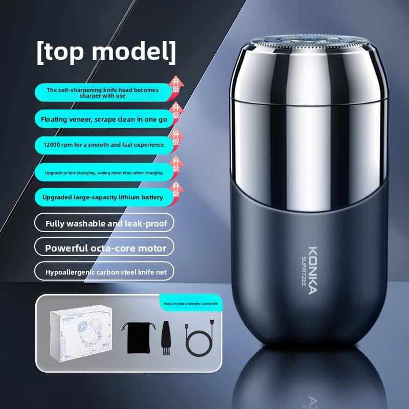 Full Body Washing Razor Electric USB Charging Type Convenient Wet and Dry 3D Floating Three-knife Head Razor Strong Battery Life