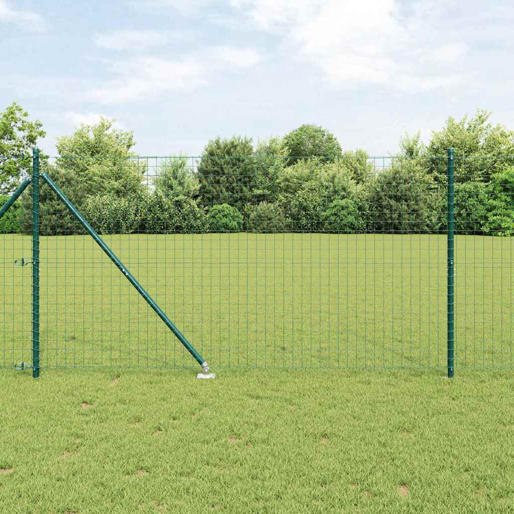 Fence Posts with Drive in Sleeve 13 Pcs Green