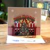 3D Merry Christmas Tree Pop-Up Holiday Cards with Envelope New Year Greeting Cards Handmade