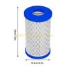 L8RE Pack of 9 Filter Paper Pool Filter Cartridge Pool Cleaning Replacement for Intex