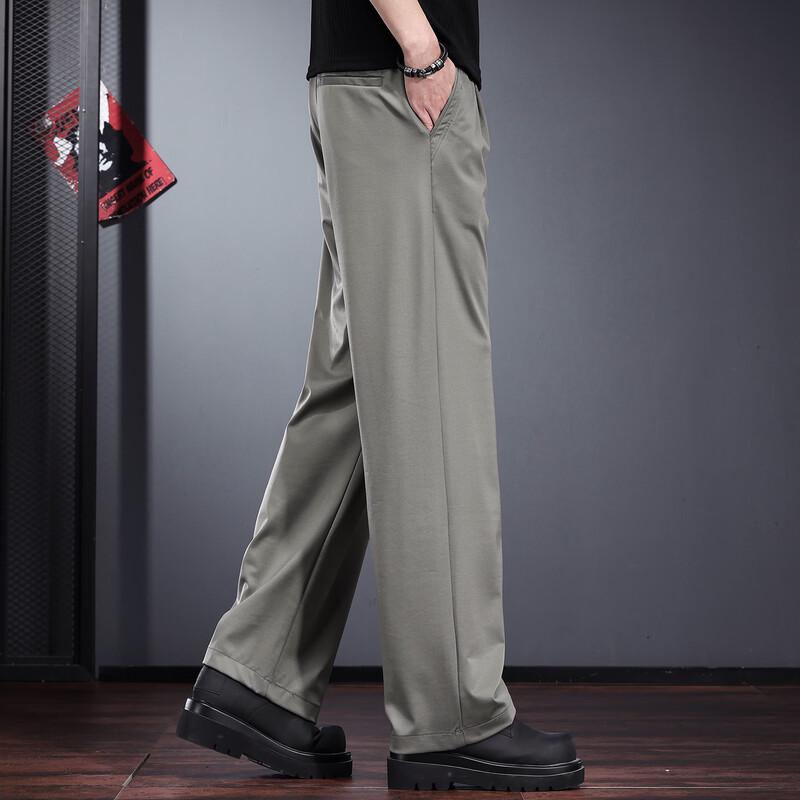 Мужские свободные брюки прямого кроя JieLeiNuo в стиле business casual