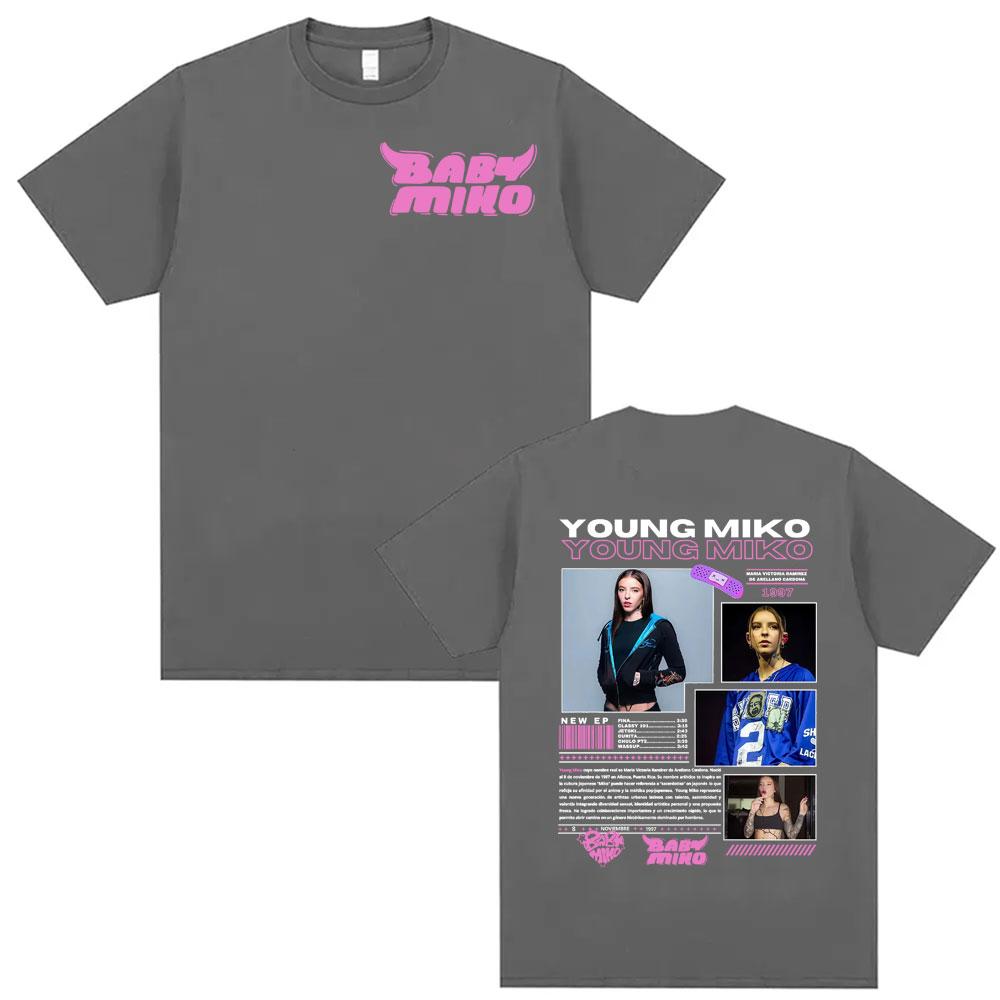 Singer Young Miko Baby Miko Album Tour Cover Tee Shirt Unisex Women Clothing Fashion Aesthetic T Shirts High Quality Casual Tshirt