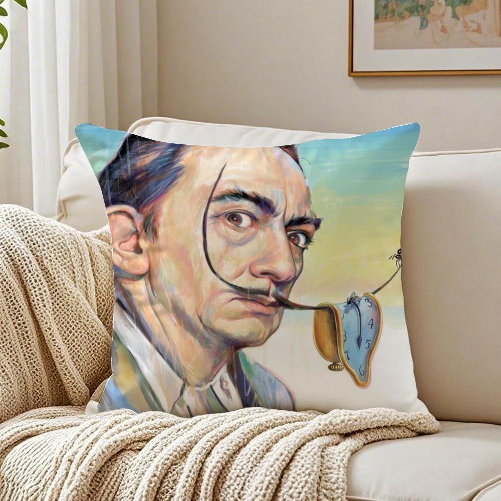 SSalvador Pop Art Cushion Cover Pillowcase Antidustmite living Room Sofa Decor Cushion Room
