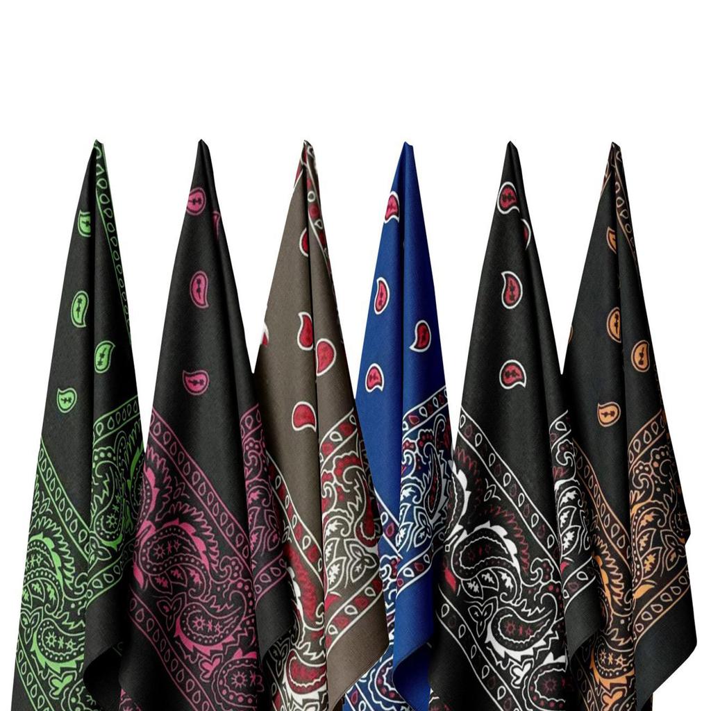 Flower Bandannas for Adult Unisex Fashion Square Kerchief Motorcycling Headscarf Street Dance Headwrap Multiuse Bandanas