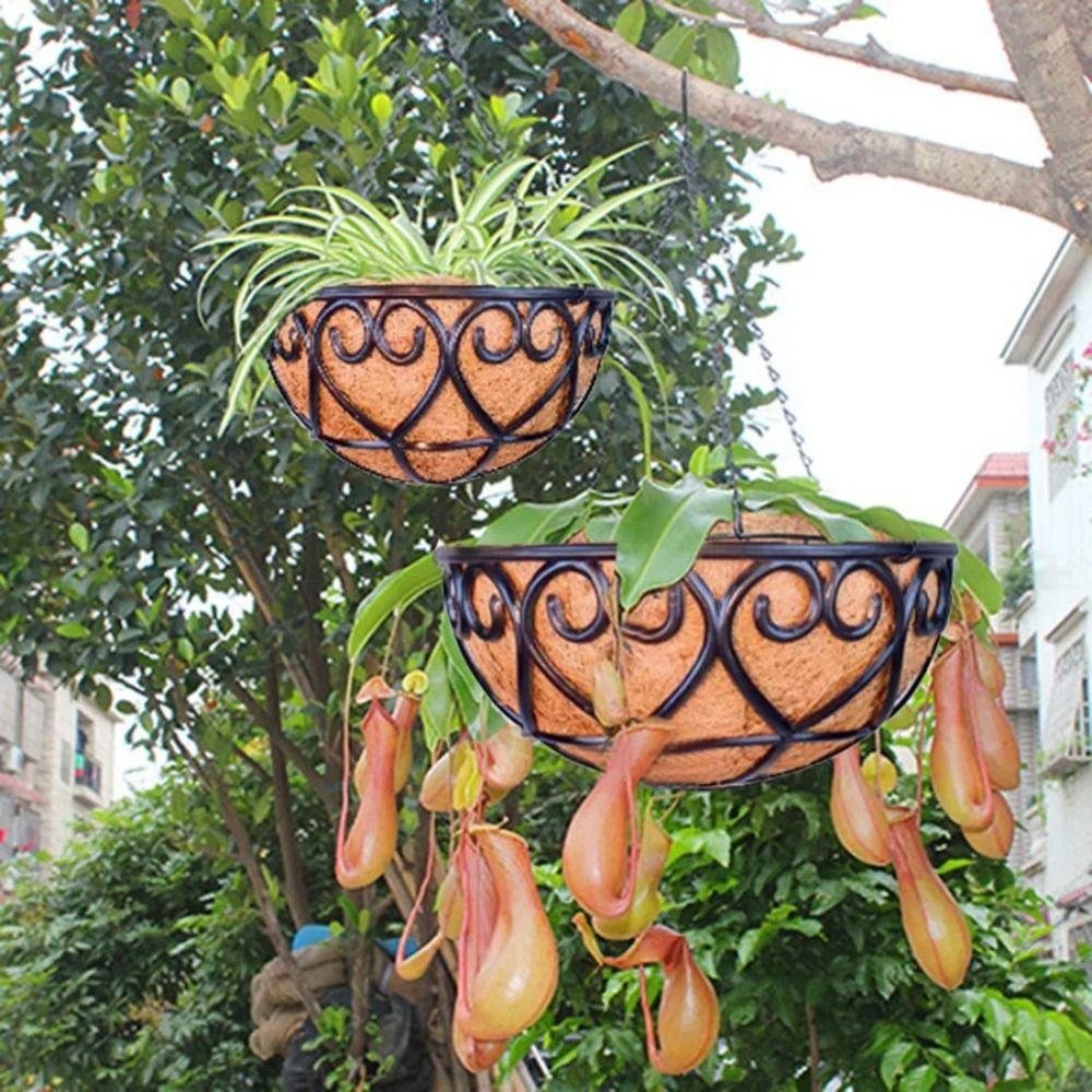 Iron Chain Hanging Basket European Planters Basket New Flowerpot