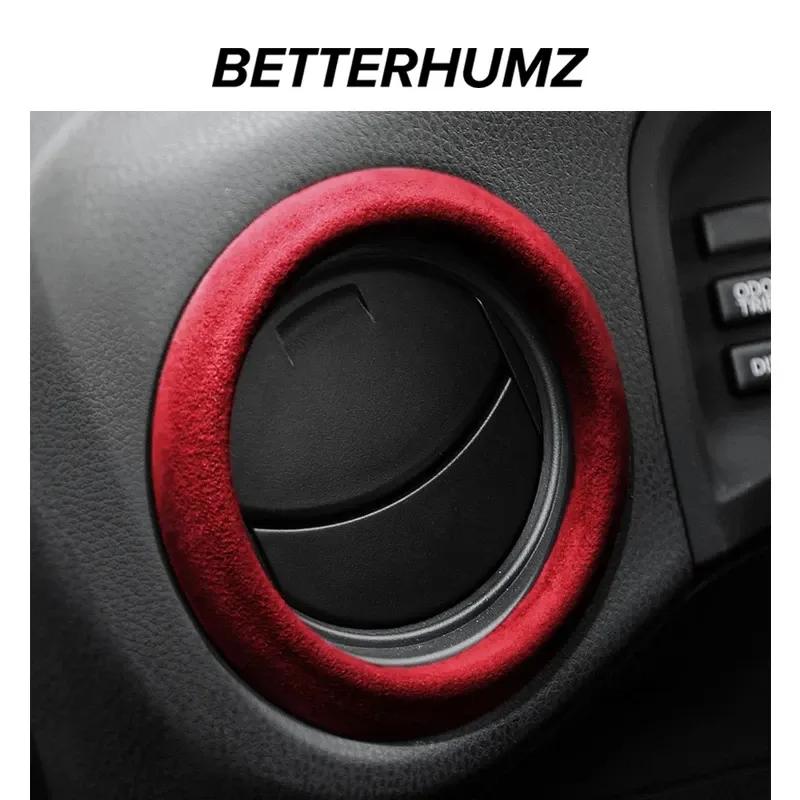 Betterhumz For Subaru BRZ/Toyota GR86 2013- Made of Alcantara Car Center Console Air Vent Trim Stickers Interior Accessories