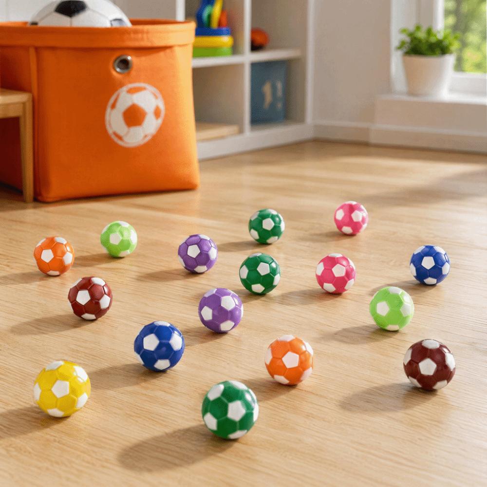 16PCS Soccer Ball Table Soccer Balls Glossy Finish Replacement Football Balls Family Game Night