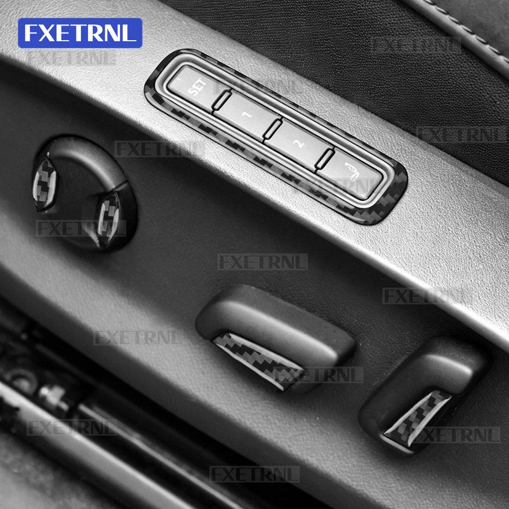 Soft Carbon Fiber Seat Adjustment Button Sticker For Cupra Tavascan 2024 2025 2026 2027 LHD RHD Seat Control Panel Accessories