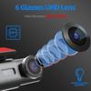 E-ACE Мини-видеорегистратор 4K, GPS, Wi-Fi, 24 часа, двойной объектив для парковки, камера заднего вида 1080P, черный ящик ночного видения для автомобиля